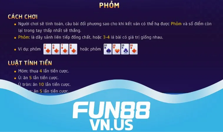 Chia sẻ quy định cá cược Phỏm FUN88 đơn giản, dễ hiểu Chia sẻ quy định cá cược Phỏm FUN88 đơn giản, dễ hiểu
