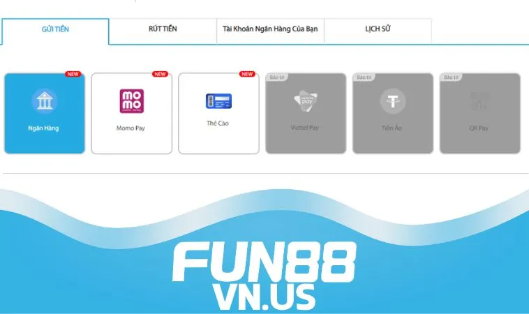 Gửi tiền FUN88 qua QR Pay được không Gửi tiền FUN88 qua QR Pay được không