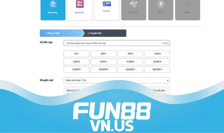 Hướng dẫn gửi tiền FUN88 qua ngân hàng thành công Hướng dẫn gửi tiền FUN88 qua ngân hàng thành công