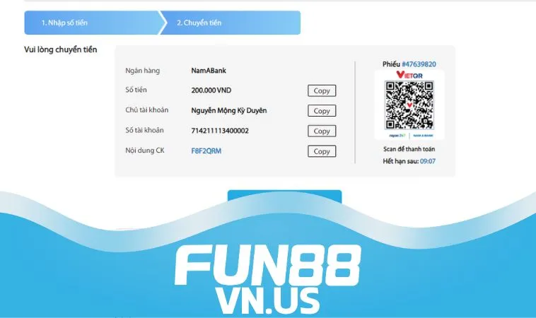 Lưu ý cần nắm khi nạp tiền FUN88 qua ngân hàng Lưu ý cần nắm khi nạp tiền FUN88 qua ngân hàng