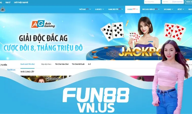 Hoàn trả 0.8% mỗi ngày không giới hạn được Fun88 áp dụng cho sảnh Casino Hoàn trả 0.8% mỗi ngày không giới hạn được Fun88 áp dụng cho sảnh Casino