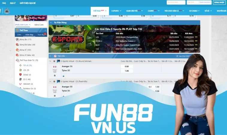 Thể thao điện tử FUN88 có nhiều trò giải trí, chiều lòng mọi cược thủ Thể thao điện tử FUN88 có nhiều trò giải trí, chiều lòng mọi cược thủ
